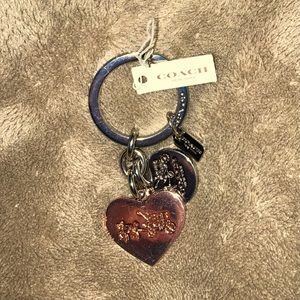 Coach Heart Charm Keyring/keychain~NWT
